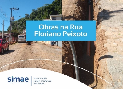 Obras na Rua Floriano Peixoto
