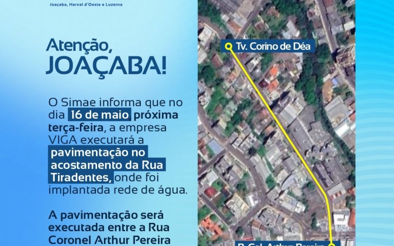 Pavimentação da Rua Tiradentes